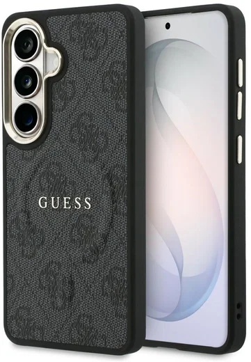 Guess 4G Embossed Ring Samsung Galaxy S26 Plus Hoesje MagSafe Zwart afbeelding 1