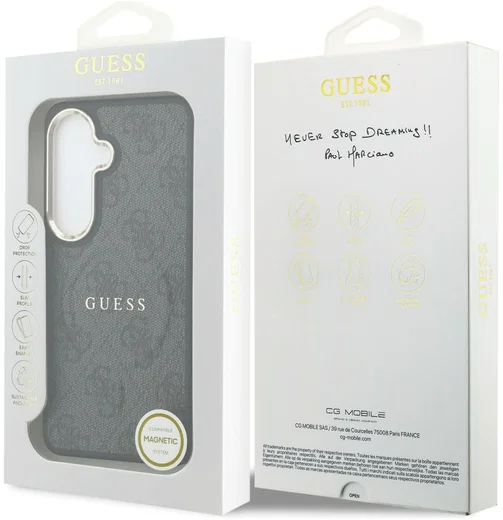 Guess 4G Embossed Ring Samsung Galaxy S26 Plus Hoesje MagSafe Zwart afbeelding 8