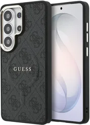 Guess 4G Embossed Ring Samsung Galaxy S26 Ultra Hoesje MagSafe Zwart afbeelding