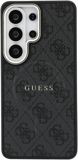 Guess 4G Embossed Ring Samsung Galaxy S26 Ultra Hoesje MagSafe Zwart afbeelding 3