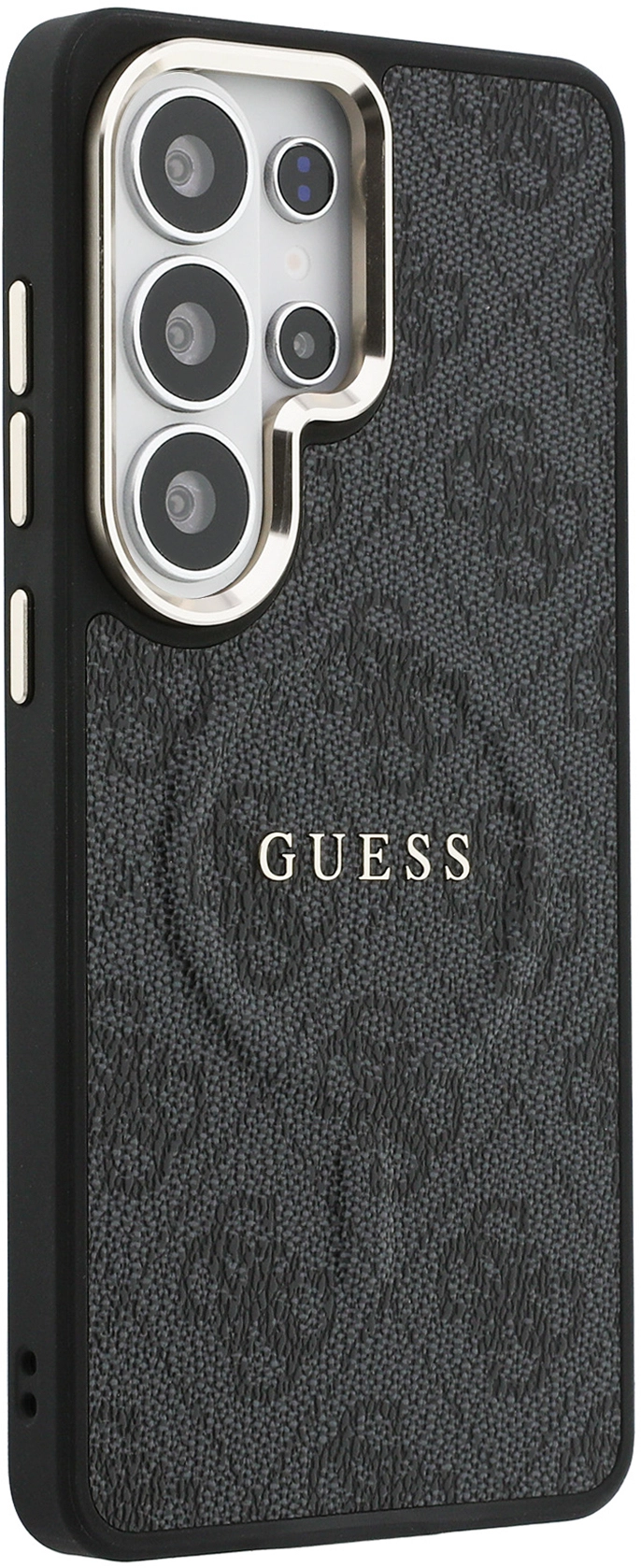Guess 4G Embossed Ring Samsung Galaxy S26 Ultra Hoesje MagSafe Zwart afbeelding 4