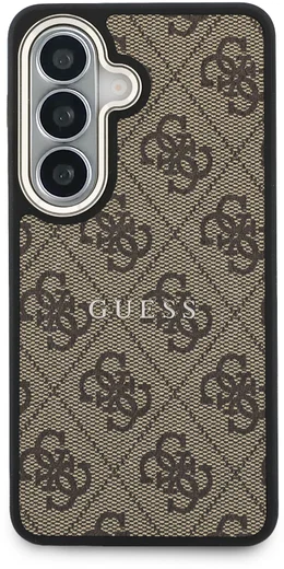 Guess 4G Embossed Ring Samsung Galaxy S26 Hoesje MagSafe Bruin afbeelding 3