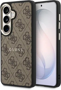 Guess 4G Embossed Ring Samsung Galaxy S26 Hoesje MagSafe Bruin