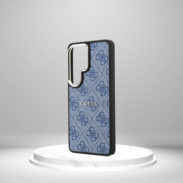 Guess 4G Embossed Ring Samsung Galaxy S26 Ultra Hoesje MagSafe Blauw afbeelding 10