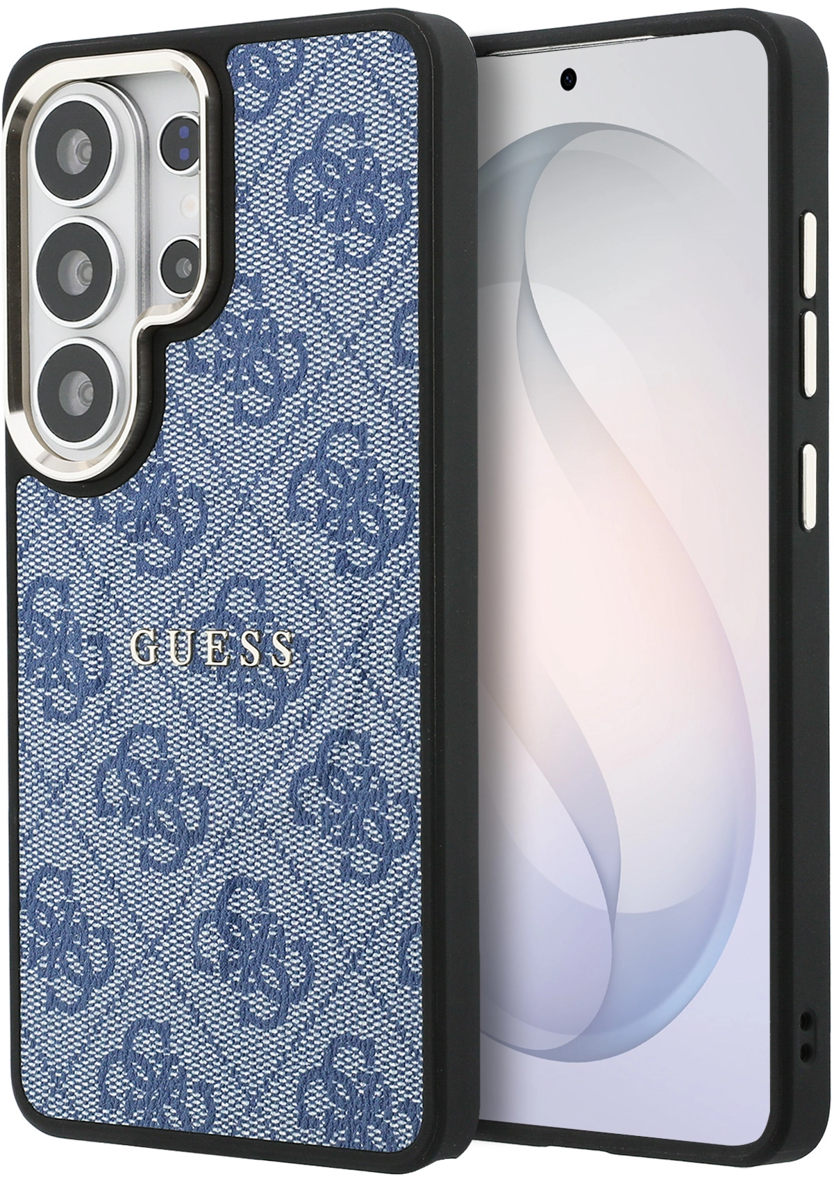 Guess 4G Embossed Ring Samsung Galaxy S26 Ultra Hoesje MagSafe Blauw afbeelding 1