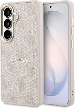 Guess 4G Embossed Ring Samsung Galaxy S26 Hoesje MagSafe Roze