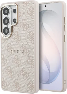 Guess 4G Embossed Ring Samsung Galaxy S26 Ultra Hoesje MagSafe Roze