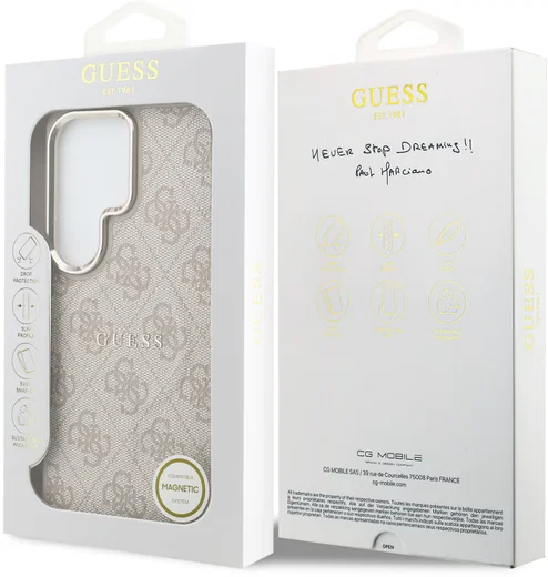 Guess 4G Embossed Ring Samsung Galaxy S26 Ultra Hoesje MagSafe Roze afbeelding 8
