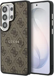 Guess 4G Embossed Ring Sansung Galaxy S26 Ultra Hoesje MagSafe Bruin afbeelding