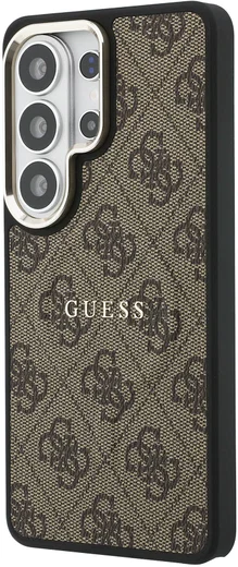 Guess 4G Embossed Ring Sansung Galaxy S26 Ultra Hoesje MagSafe Bruin afbeelding 2
