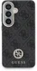Guess 4G Rhinestone Round Logo Samsung Galaxy S26 Hoesje MagSafe Zwart afbeelding 3