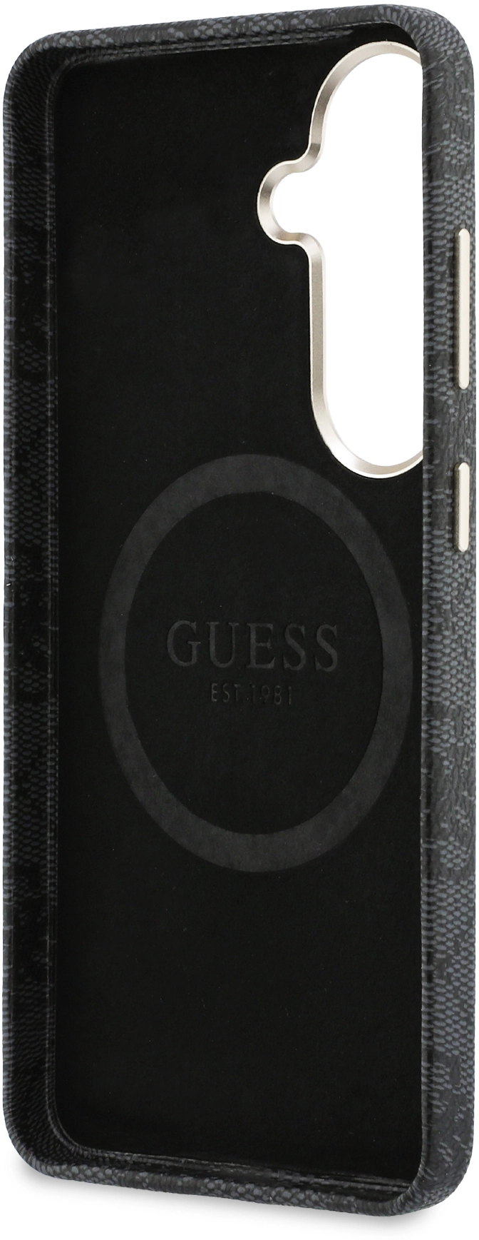 Guess 4G Rhinestone Round Logo Samsung Galaxy S26 Hoesje MagSafe Zwart afbeelding 7