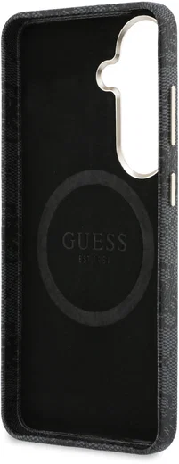 Guess 4G Rhinestone Round Logo Samsung Galaxy S26 Hoesje MagSafe Zwart afbeelding 7