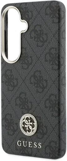 Guess 4G Rhinestone Round Logo Samsung Galaxy S26 Plus Hoesje MagSafe Zwart afbeelding 4