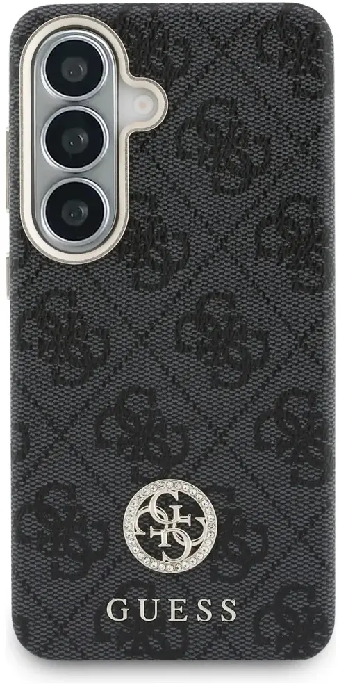 Guess 4G Rhinestone Round Logo Samsung Galaxy S26 Plus Hoesje MagSafe Zwart afbeelding 6
