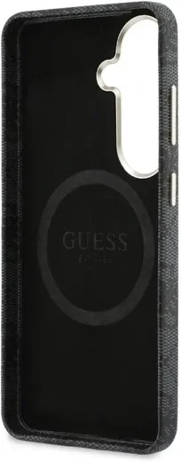 Guess 4G Rhinestone Round Logo Samsung Galaxy S26 Plus Hoesje MagSafe Zwart afbeelding 3