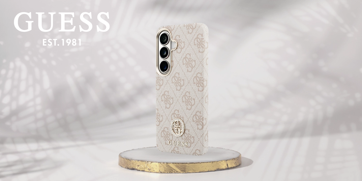 Guess 4G Rhinestone Round Logo Samsung Galaxy S26 Hoesje MagSafe Roze afbeelding 9