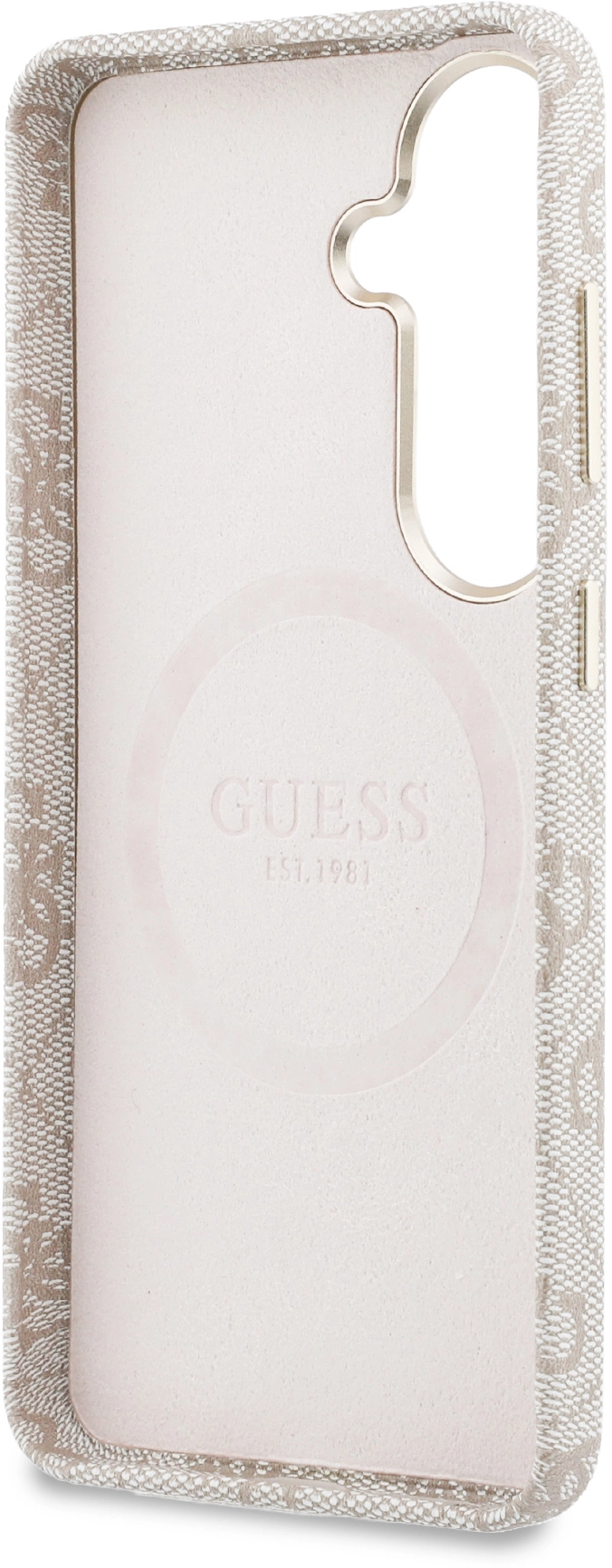 Guess 4G Rhinestone Round Logo Samsung Galaxy S26 Hoesje MagSafe Roze afbeelding 7