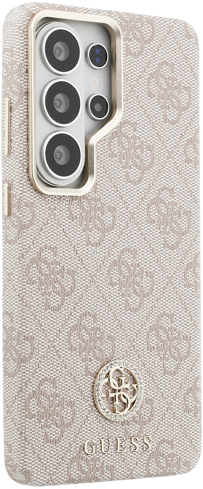 Guess 4G Rhinestone Round Logo Samsung Galaxy S26 Ultra Hoesje MagSafe Roze afbeelding 4