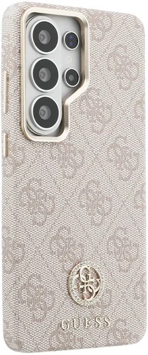 Guess 4G Rhinestone Round Logo Samsung Galaxy S26 Ultra Hoesje MagSafe Roze afbeelding 4