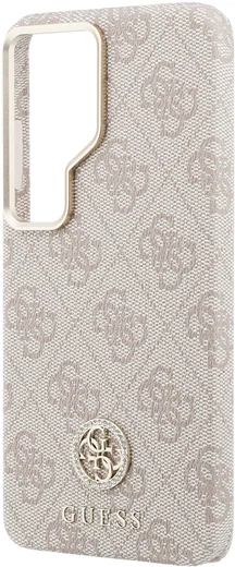 Guess 4G Rhinestone Round Logo Samsung Galaxy S26 Ultra Hoesje MagSafe Roze afbeelding 6