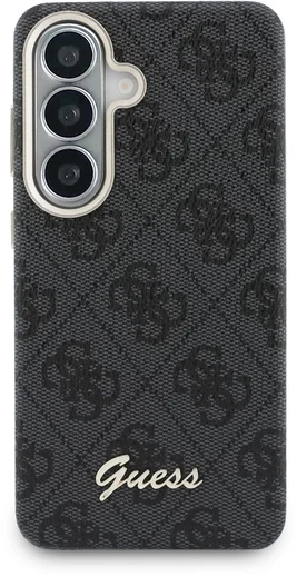 Guess 4G Script Logo Samsung Galaxy S26 Hoesje MagSafe Zwart afbeelding 3