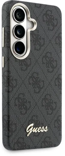 Guess 4G Script Logo Samsung Galaxy S26 Hoesje MagSafe Zwart afbeelding 4
