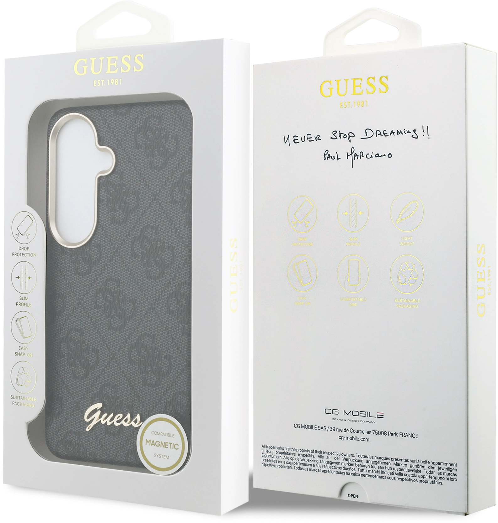 Guess 4G Script Logo Samsung Galaxy S26 Hoesje MagSafe Zwart afbeelding 8