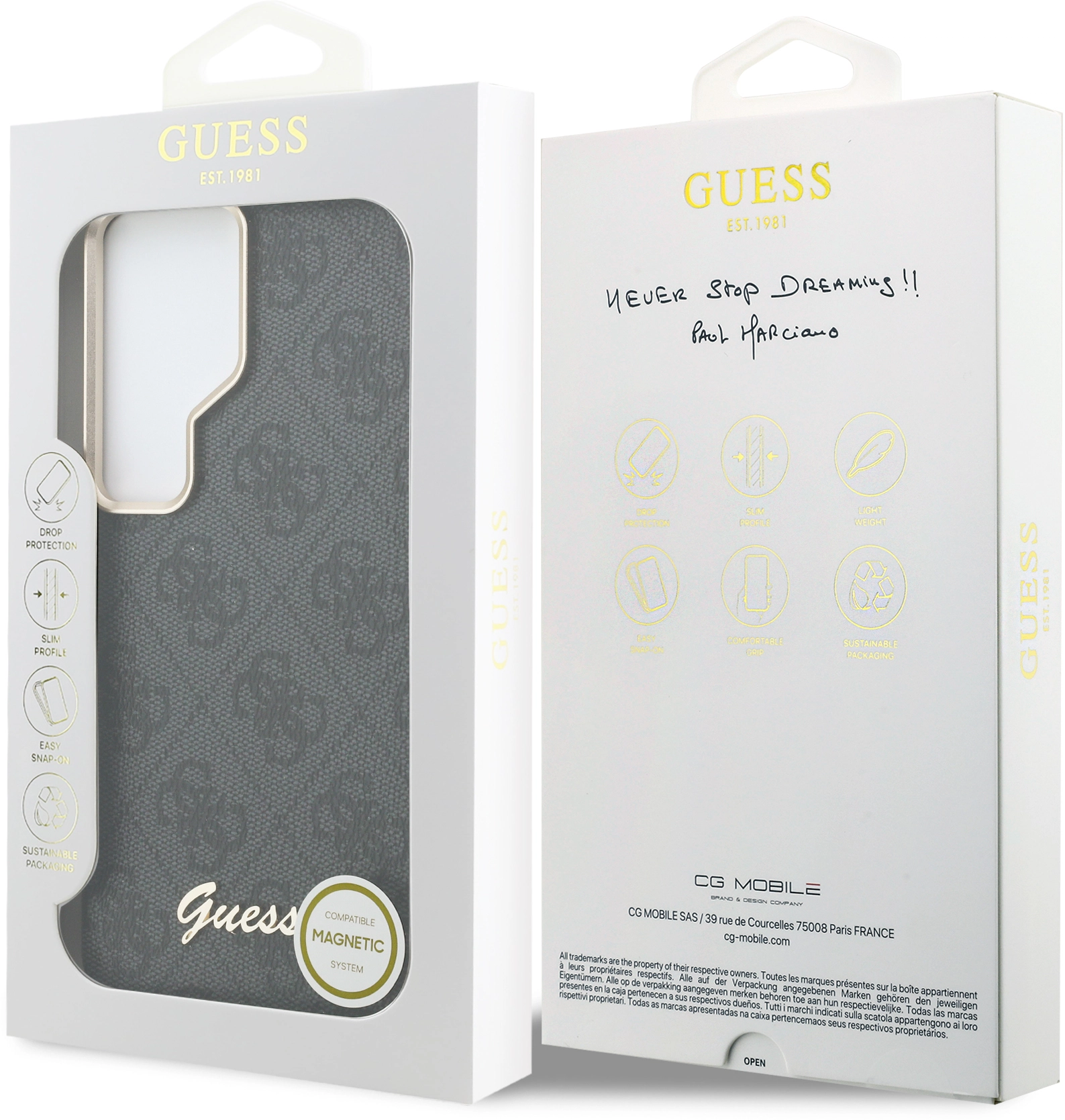 Guess 4G Script Logo Samsung Galaxy S26 Ultra Hoesje MagSafe Zwart afbeelding 8