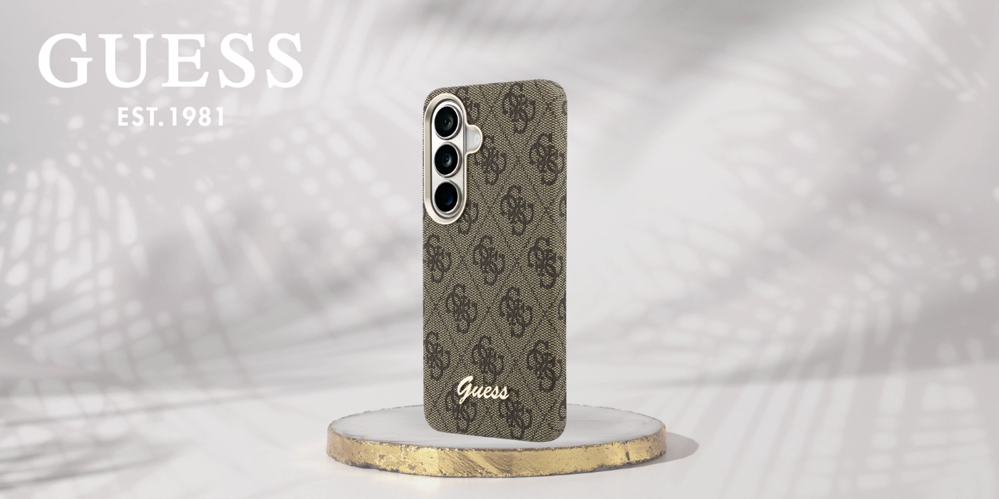 Guess 4G Script Logo Samsung Galaxy S26 Hoesje MagSafe Bruin afbeelding 9