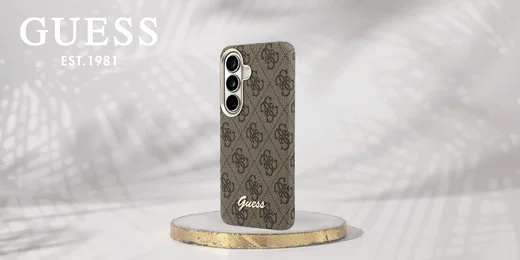 Guess 4G Script Logo Samsung Galaxy S26 Hoesje MagSafe Bruin afbeelding 9