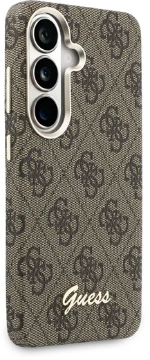 Guess 4G Script Logo Samsung Galaxy S26 Hoesje MagSafe Bruin afbeelding 4