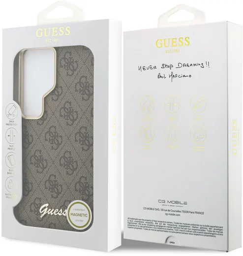 Guess 4G Script Logo Samsung Galaxy S26 Ultra Hoesje MagSafe Bruin afbeelding 8