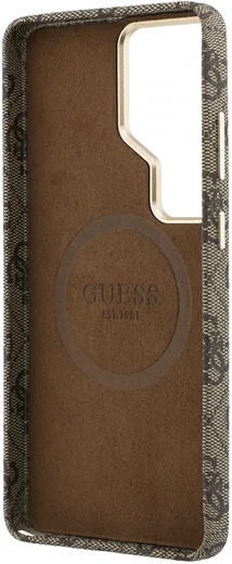 Guess 4G Script Logo Samsung Galaxy S26 Ultra Hoesje MagSafe Bruin afbeelding 7