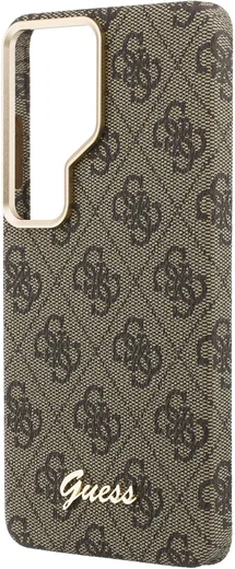 Guess 4G Script Logo Samsung Galaxy S26 Ultra Hoesje MagSafe Bruin afbeelding 6