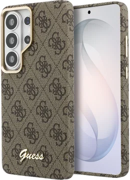Guess 4G Script Logo Samsung Galaxy S26 Ultra Hoesje MagSafe Bruin
