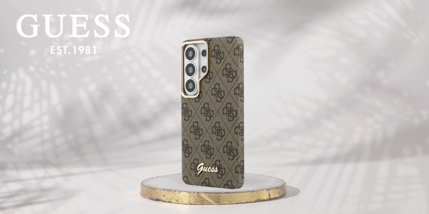 Guess 4G Script Logo Samsung Galaxy S26 Ultra Hoesje MagSafe Bruin afbeelding 9