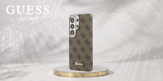Guess 4G Script Logo Samsung Galaxy S26 Ultra Hoesje MagSafe Bruin afbeelding 9