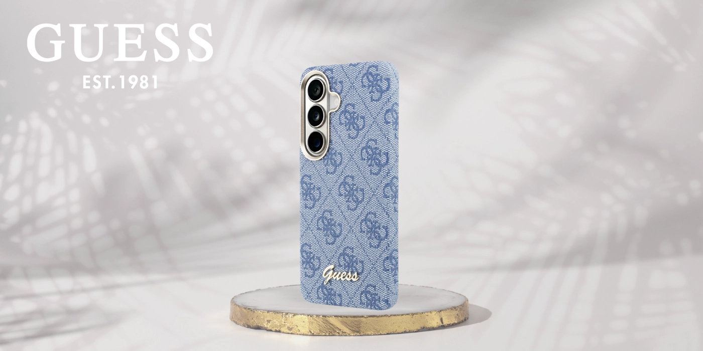 Guess 4G Script Logo Samsung Galaxy S26 Hoesje MagSafe Blauw afbeelding 9