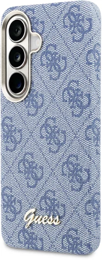 Guess 4G Script Logo Samsung Galaxy S26 Hoesje MagSafe Blauw afbeelding 2