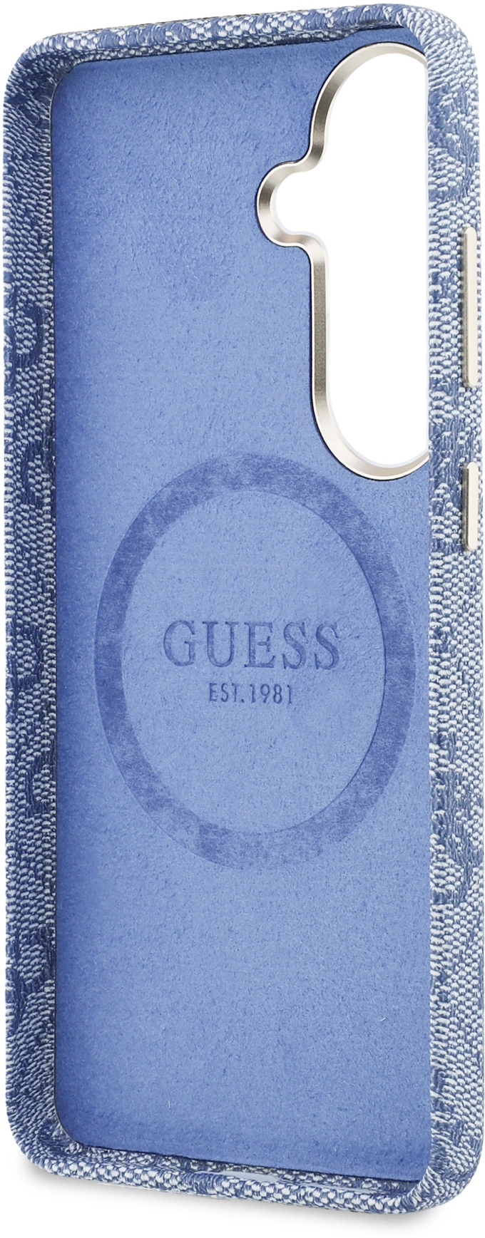 Guess 4G Script Logo Samsung Galaxy S26 Hoesje MagSafe Blauw afbeelding 7