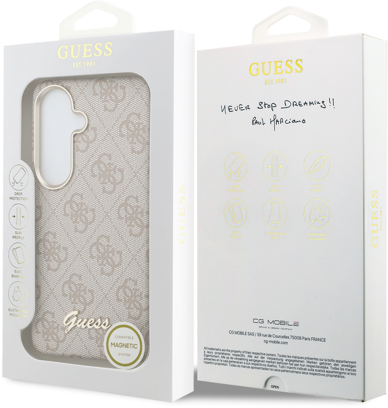 Guess 4G Script Logo Samsung Galaxy S26 Hoesje MagSafe Roze afbeelding 8