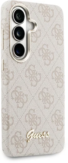 Guess 4G Script Logo Samsung Galaxy S26 Hoesje MagSafe Roze afbeelding 4