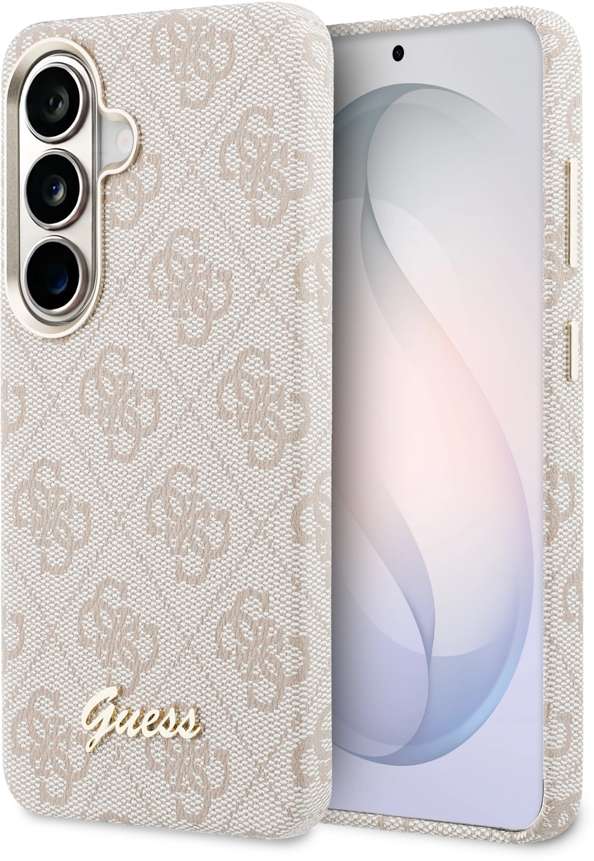 Guess 4G Script Logo Samsung Galaxy S26 Hoesje MagSafe Roze afbeelding 1