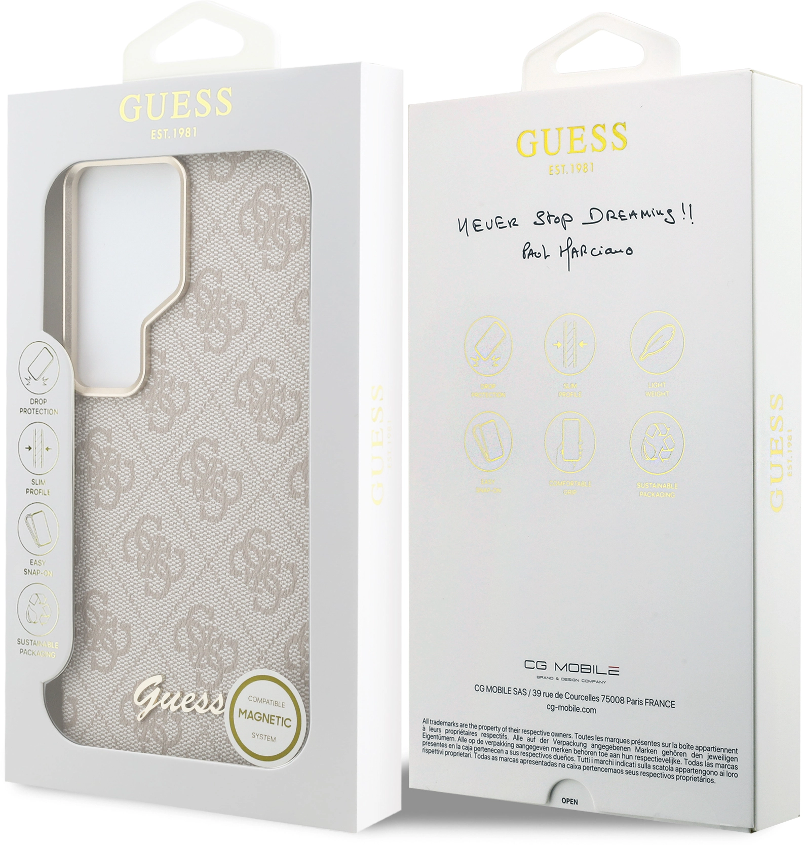 Guess 4G Script Logo Samsung Galaxy S26 Ultra Hoesje MagSafe Roze afbeelding 8