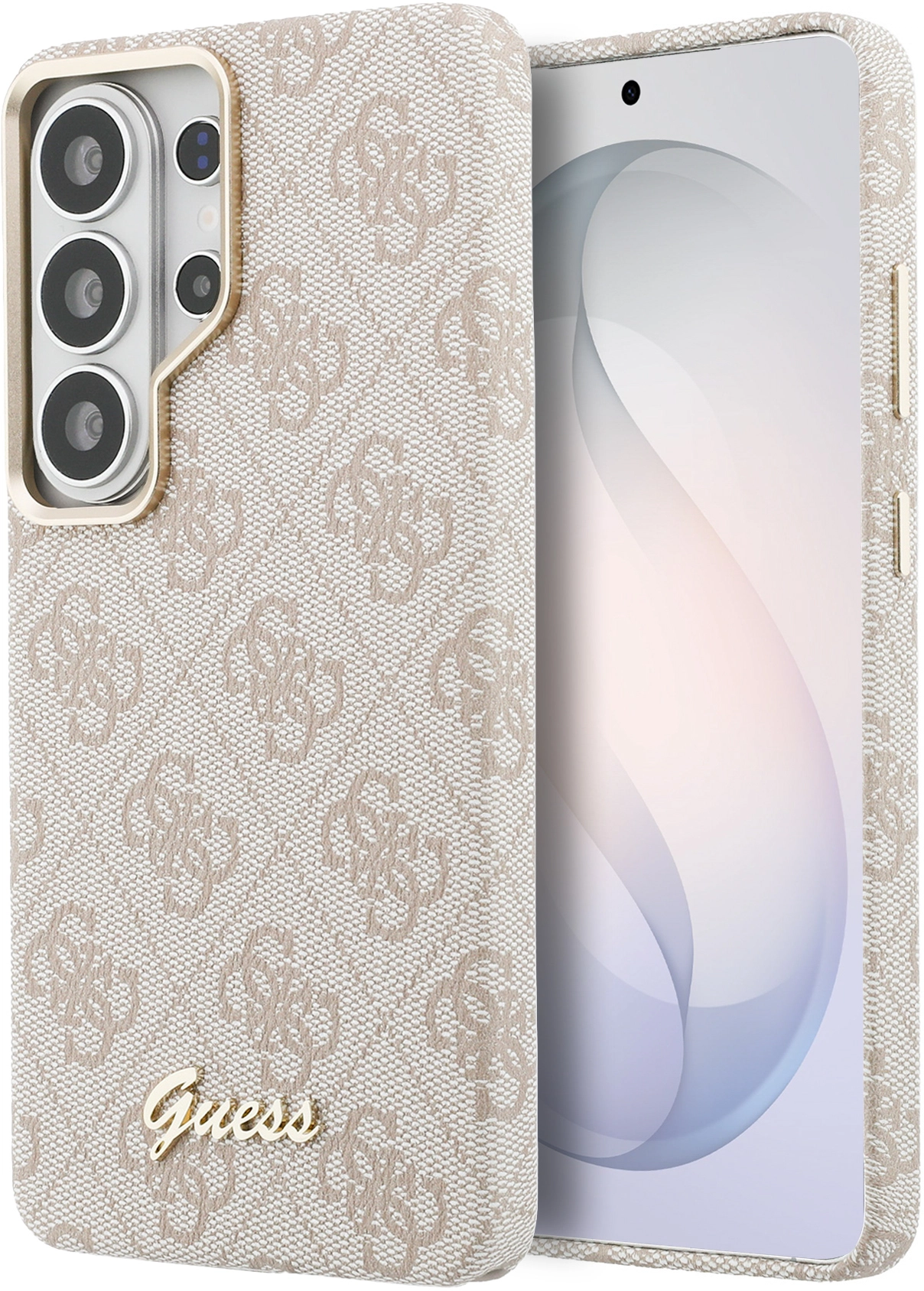 Guess 4G Script Logo Samsung Galaxy S26 Ultra Hoesje MagSafe Roze afbeelding 1