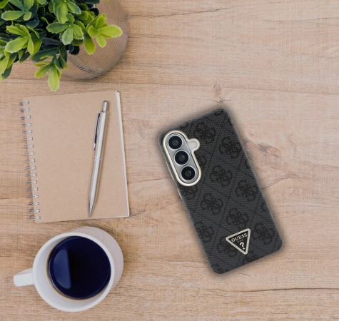 Guess 4G Triangle Logo Samsung Galaxy S26  Hoesje MagSafe Zwart afbeelding 10