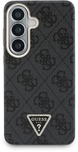 Guess 4G Triangle Logo Samsung Galaxy S26  Hoesje MagSafe Zwart afbeelding 3