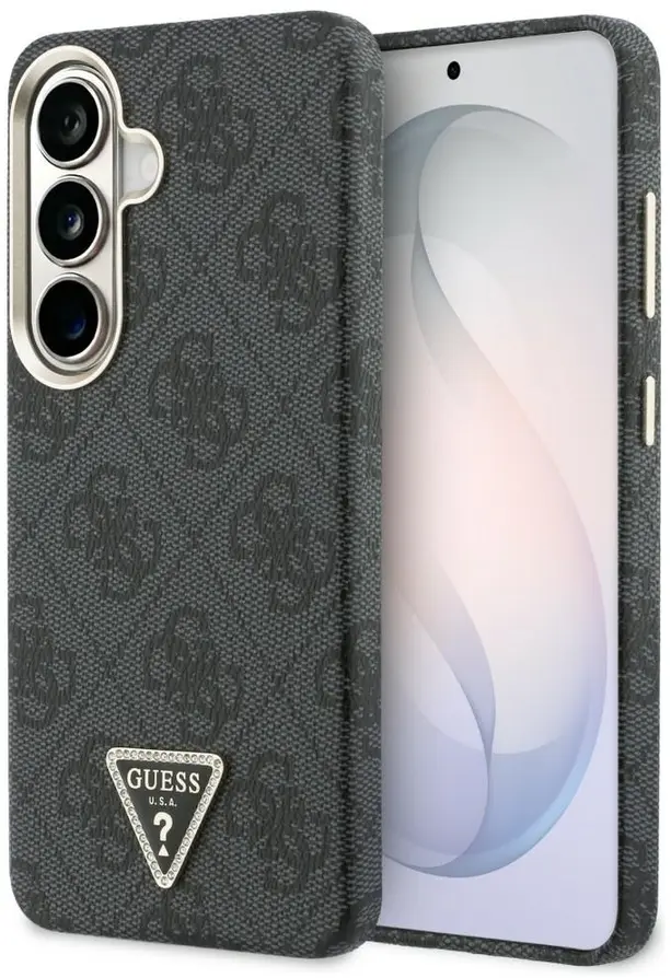 Guess 4G Triangle Logo Samsung Galaxy S26 Plus Hoesje MagSafe Zwart afbeelding 1