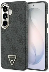 Guess 4G Triangle Logo Samsung Galaxy S26 Plus Hoesje MagSafe Zwart afbeelding